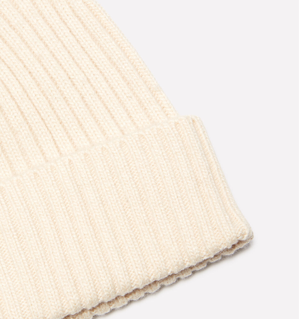 Berretto in maglia beige - cappelli da uomo - Bianco Panna | Sisley image number 2